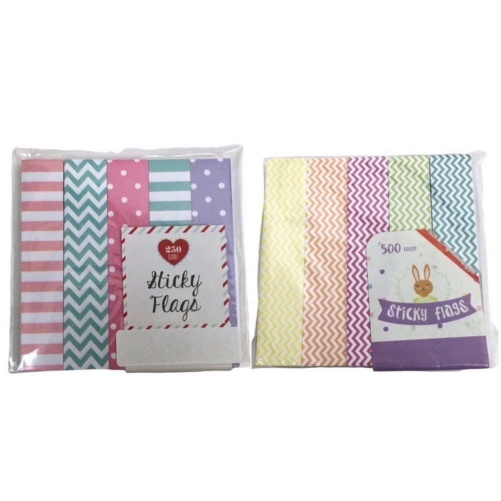 Valentine’s Easter Dots Stripes Planner Accessories Journaling Page Flags Set